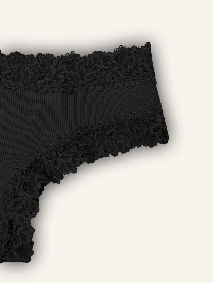 8-Pack Lace-Trim Brief – Handmade Lace Elegance